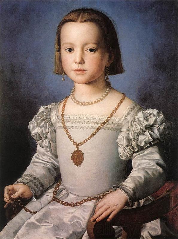 BRONZINO, Agnolo Bia, The Illegitimate Daughter of Cosimo I de  Medici Spain oil painting art